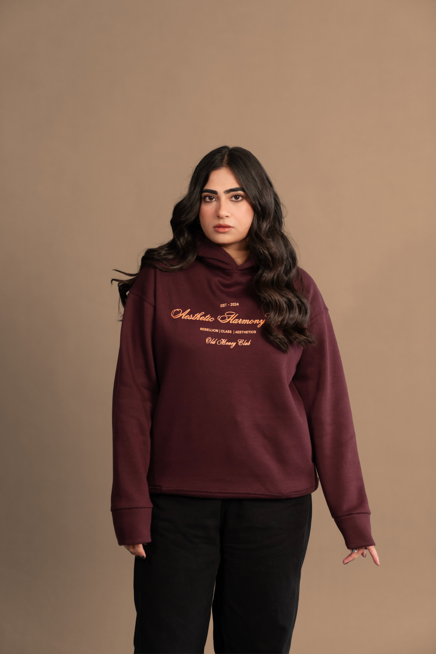 MAROON HARMONY HOODIE