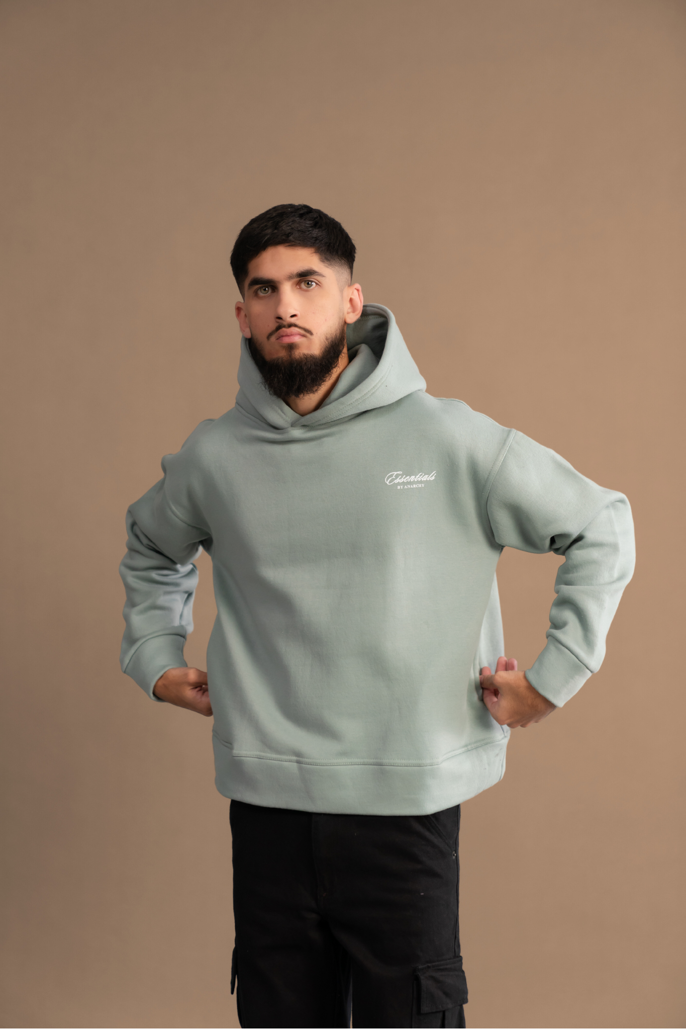 AQUA GREEN ESSENTIAL HOODIE