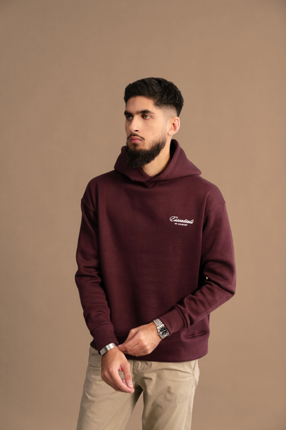 MAROON ESSENTIAL HOODIE