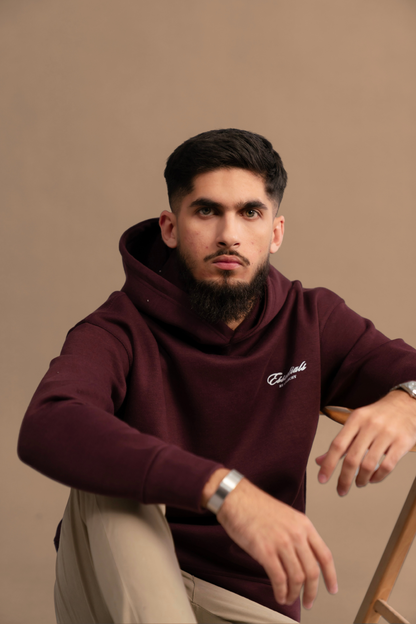 MAROON ESSENTIAL HOODIE