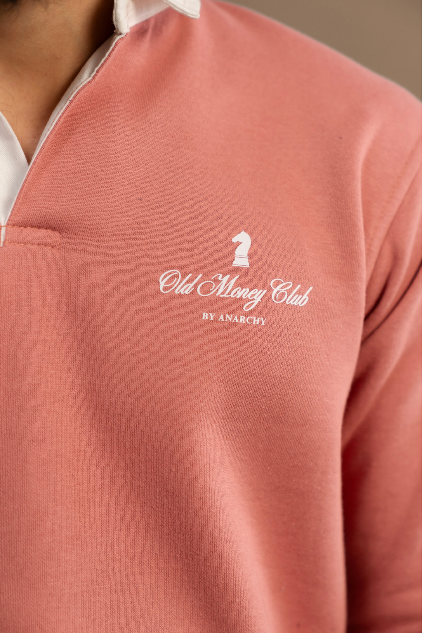 PINK RUGBY SWEATSHIRT