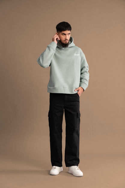 AQUA GREEN ESSENTIAL HOODIE