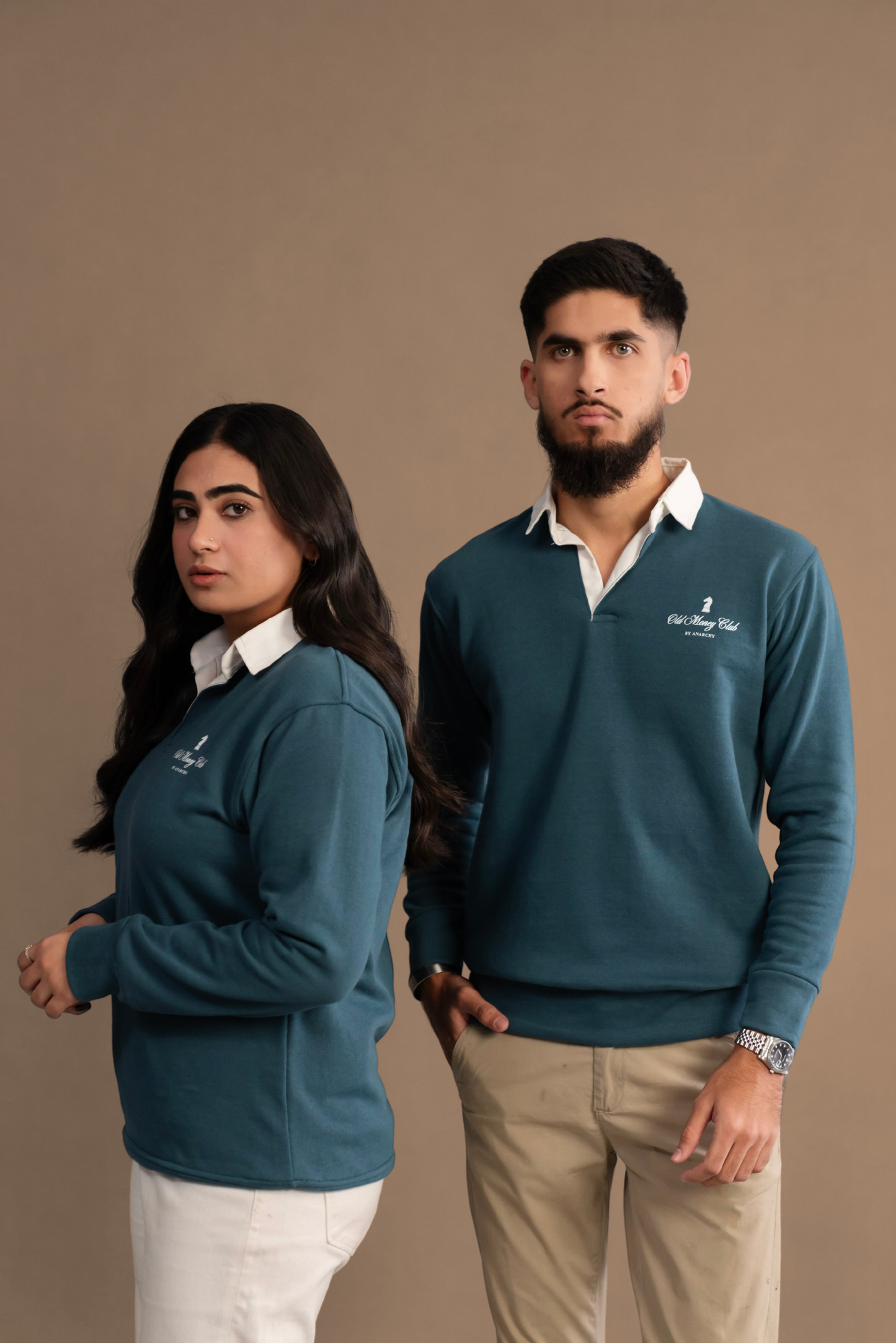 TEAL RUGBY SWEATSHIRT