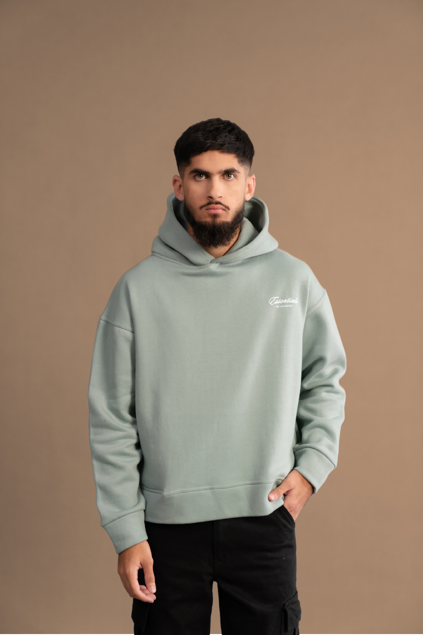 AQUA GREEN ESSENTIAL HOODIE