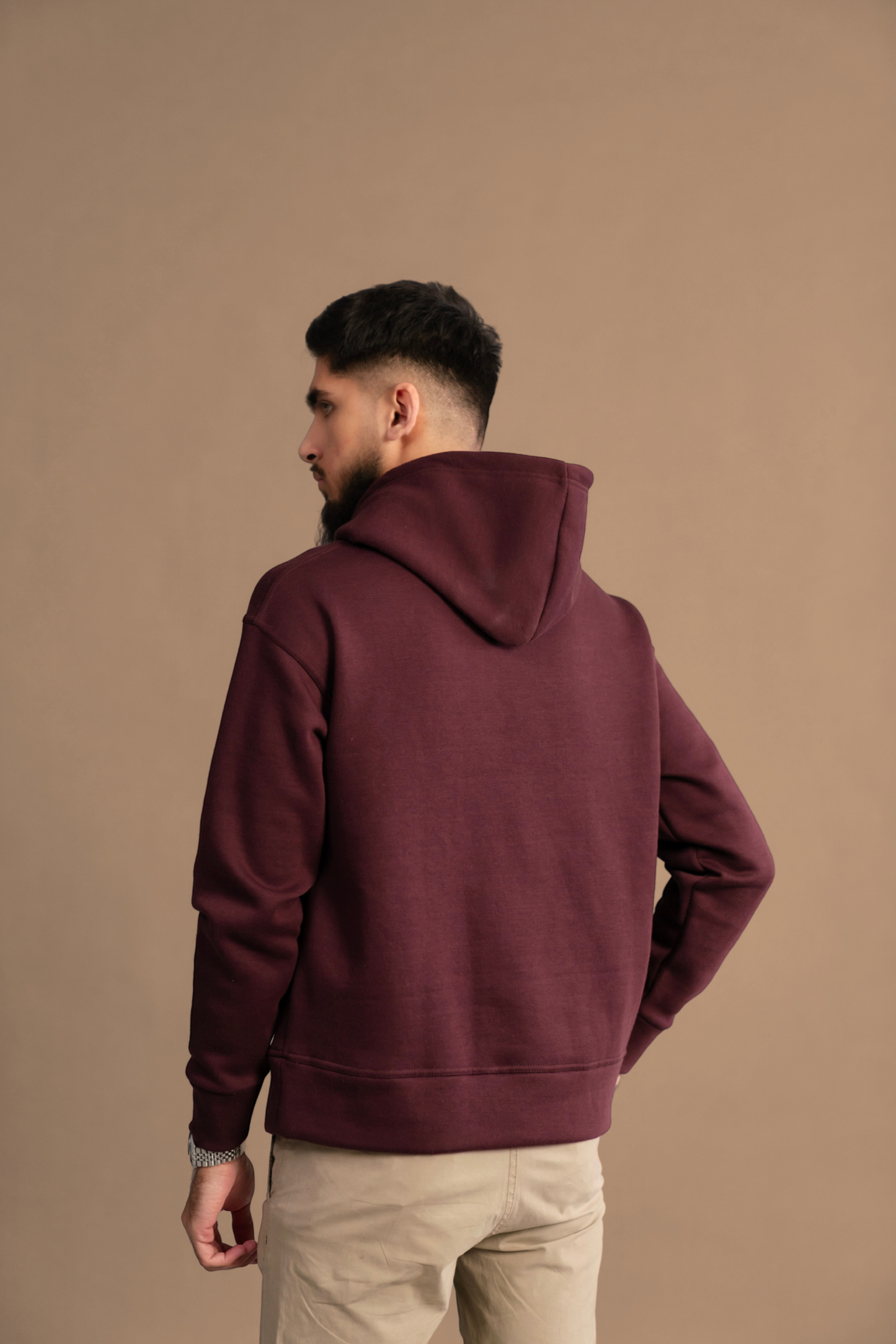 MAROON ESSENTIAL HOODIE