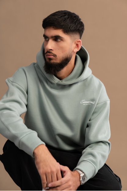 AQUA GREEN ESSENTIAL HOODIE