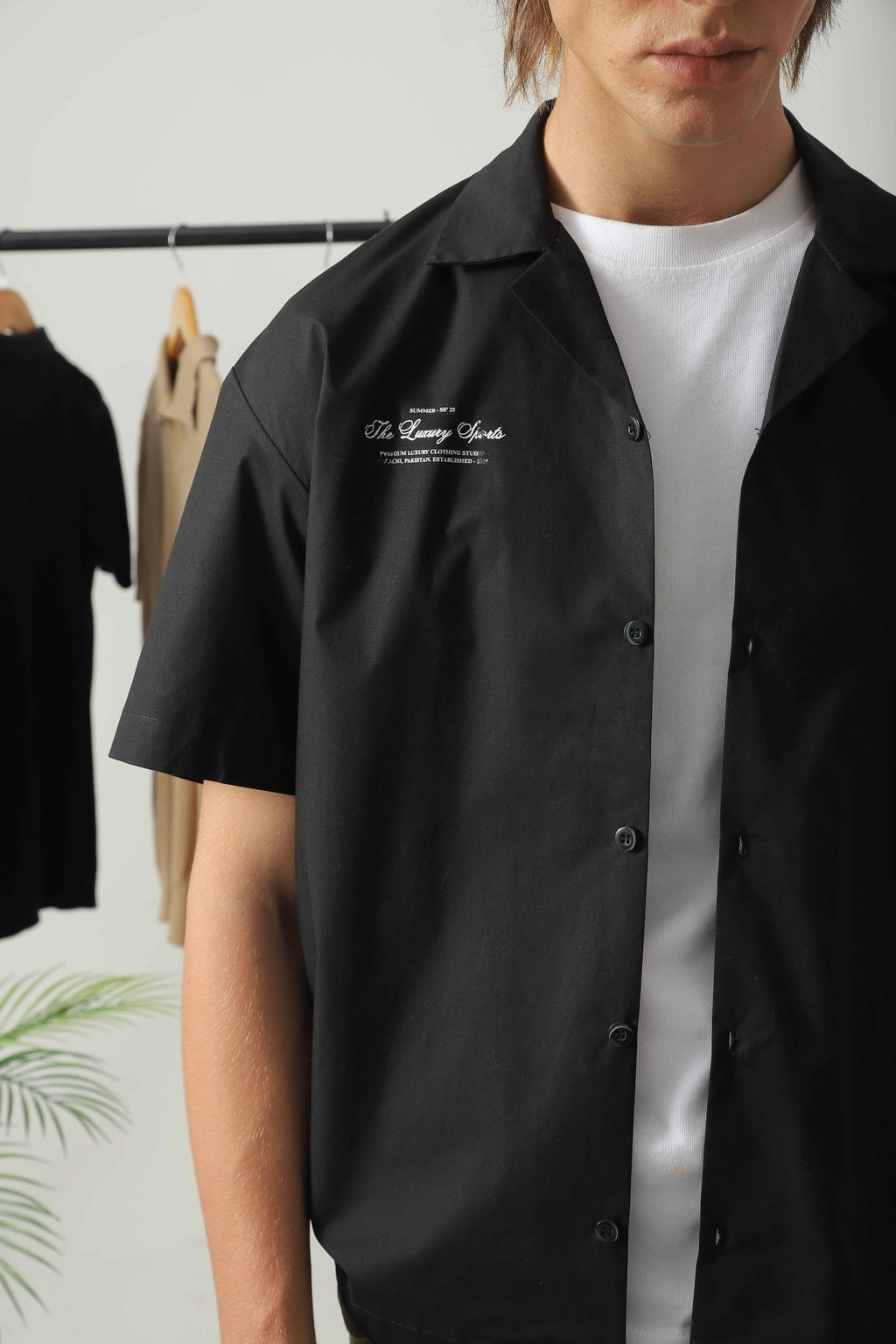 Black Vintage Cuban Shirt