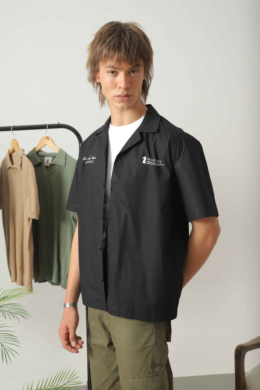 Black Vintage Cuban Shirt